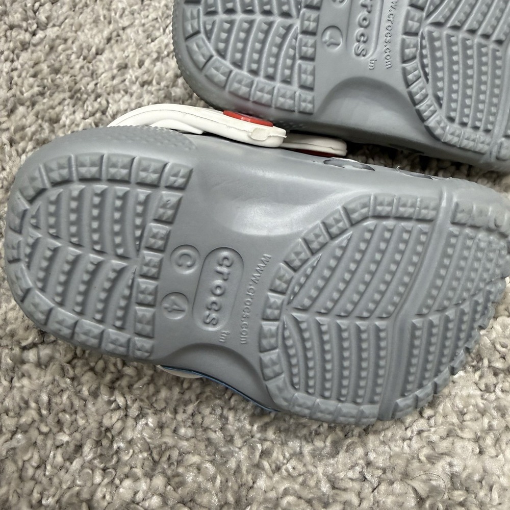 Kids Crocs Paw Patrol Shoes  size C-4 unisex toddler gray - Picture 9 of 11